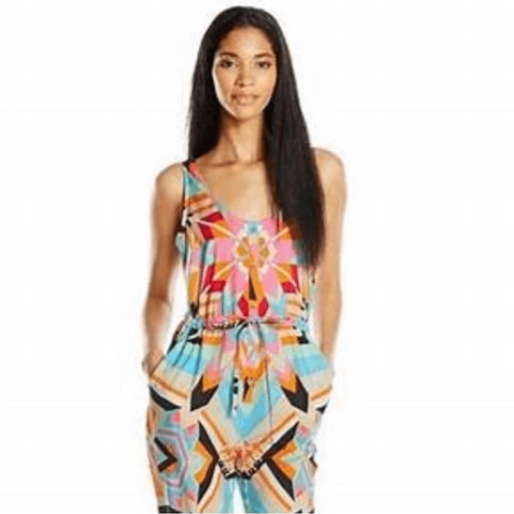 Mara Hoffman Multicolor Geometric Long Sleeve Dress